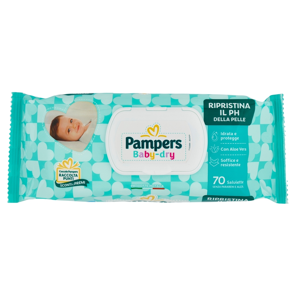 Pampers Baby-dry Fresh Salviette 70 pz